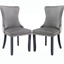 Grey dining chairs online with studs